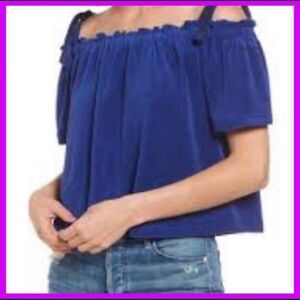 Juicy Couture Black Label Venice Beach Blue Top XS